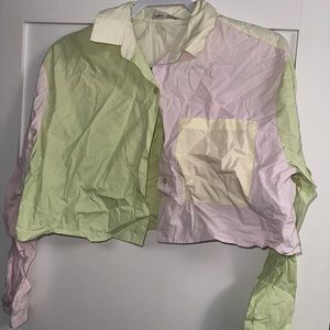 Pull & Bear Cropped Button Down